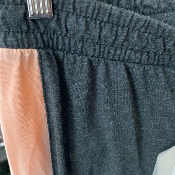 Saye dark grey Block Stripe Wide Leg Trousers joggers Sz M - Picture 7 of 11